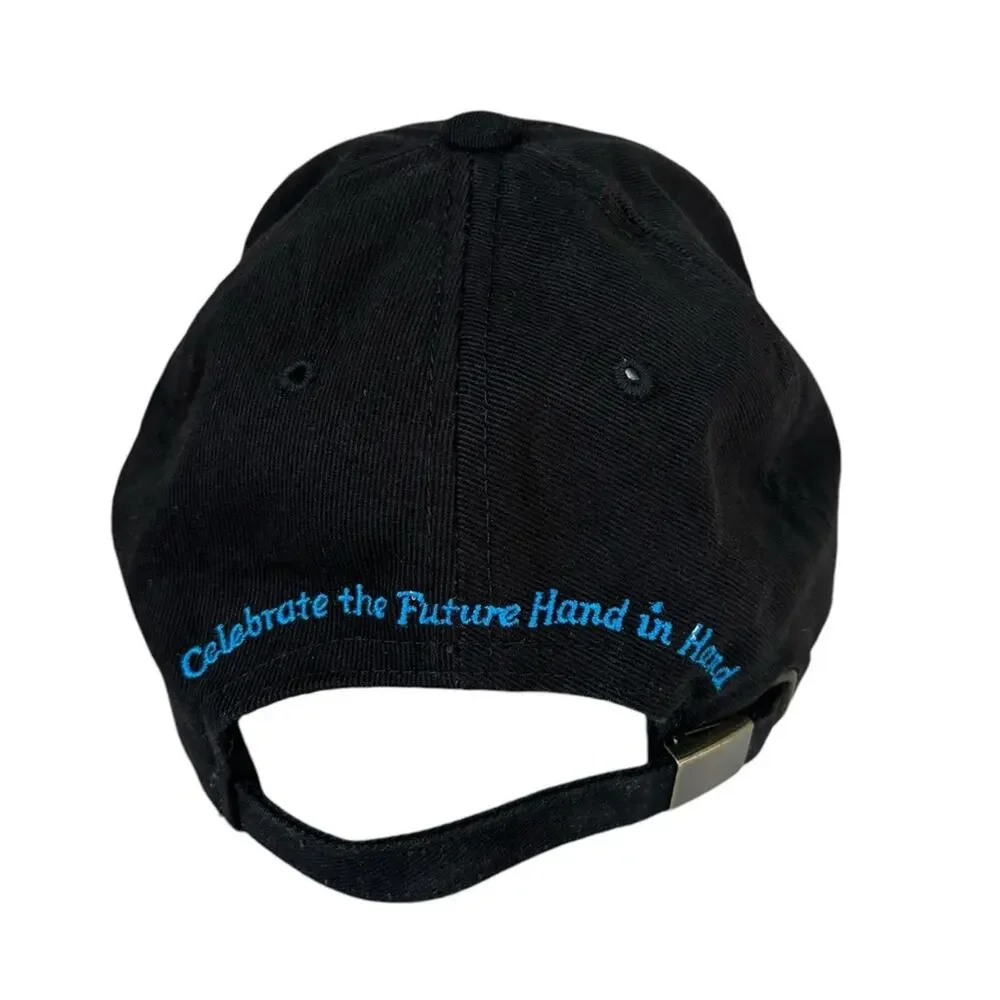 Vintage Y2K 2000 Walt Disney World Cotton Baseball Cap in Black - One Size